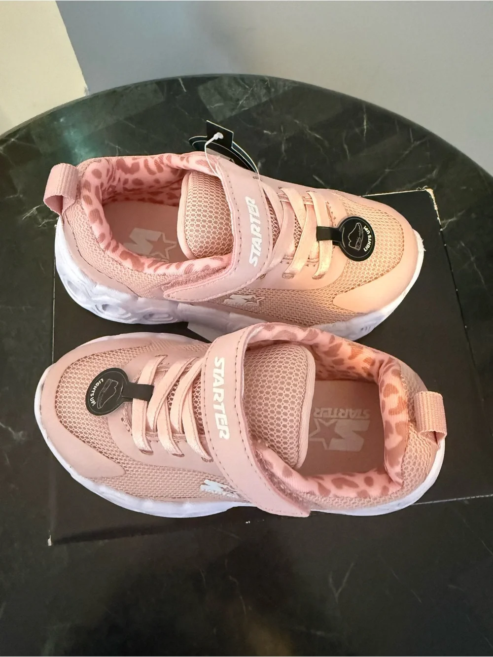 STARTER Kids Peach-Pink Mesh Sneaker with White Sole
